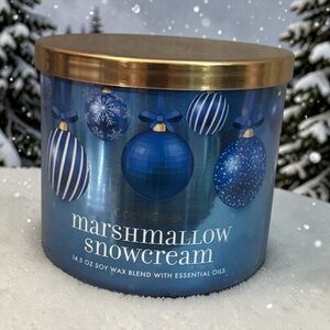 💙GOOSE CREEK💙Marshmallow Snowcream Soy Wax Blend 3-Wick Candle/NIP
